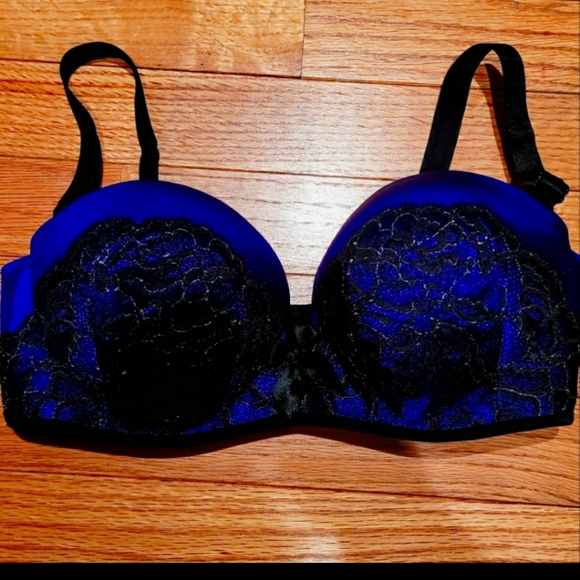 Victoria secret bra 32C purple and black. - Picture 1 of 5